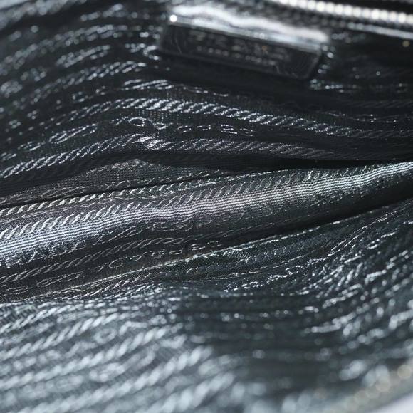 PRADA Hand Bag Leather Black Auth fm2852 - Picture 11 of 16